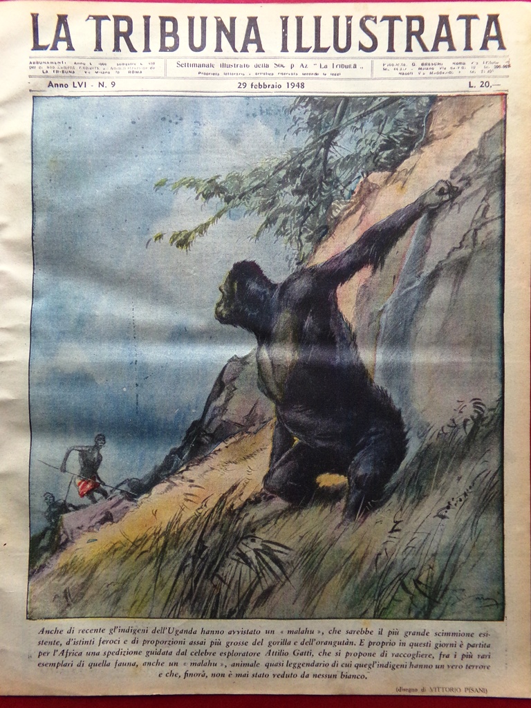 La Tribuna Illustrata 29 Febbraio 1948 Malahu Campane Hollywood Federica …