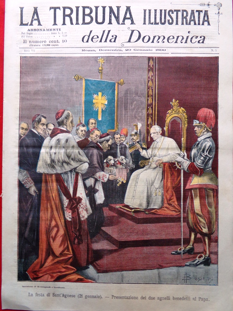 La Tribuna Illustrata 29 Gennaio 1899 Ermete Novelli Serafino Dubois …