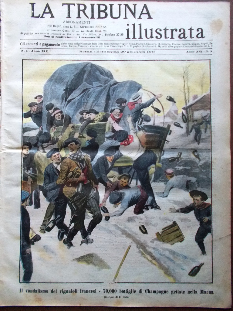 La Tribuna Illustrata 29 Gennaio 1911 Stadio Roma Forlanini Dante …