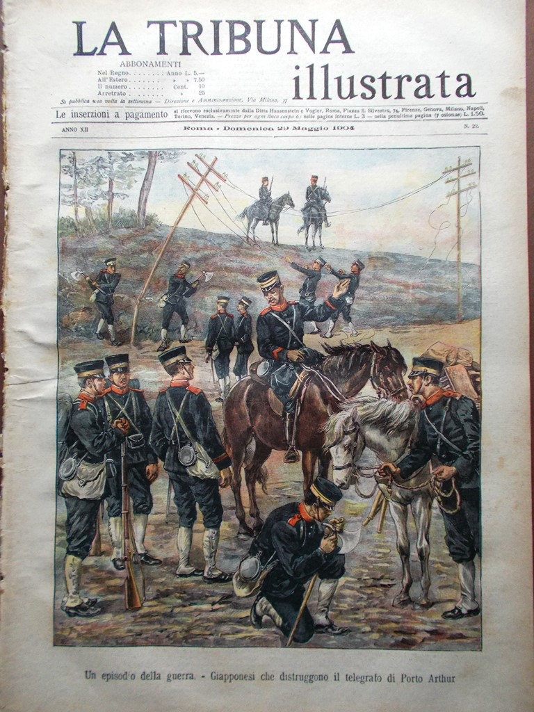 La Tribuna Illustrata 29 Maggio 1904 Certosa Farneta Cerignola Romagnoli …
