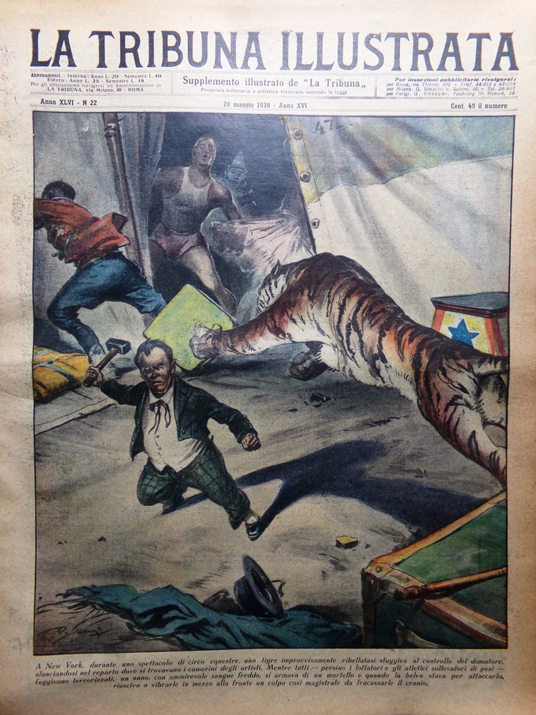 La Tribuna Illustrata 29 Maggio 1938 Duce Genova Lamour Spie …