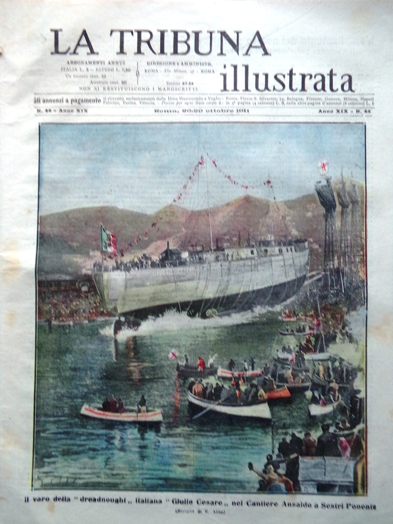 La Tribuna Illustrata 29 Ottobre 1911 Varo Giulio Cesare Tripoli …