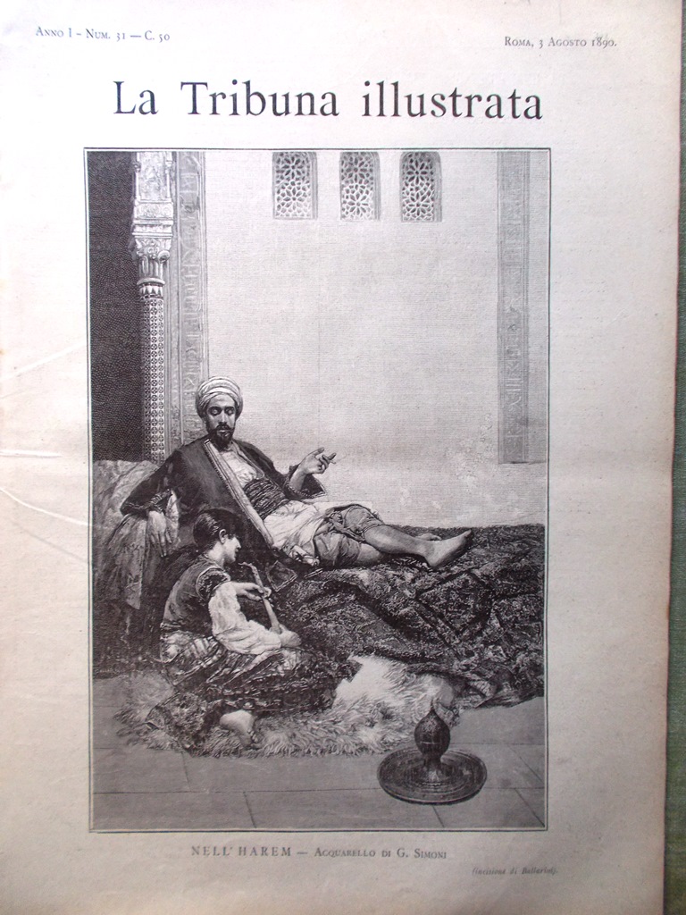 La Tribuna Illustrata 3 Agosto 1890 Africa Montevideo Via Nomentana …