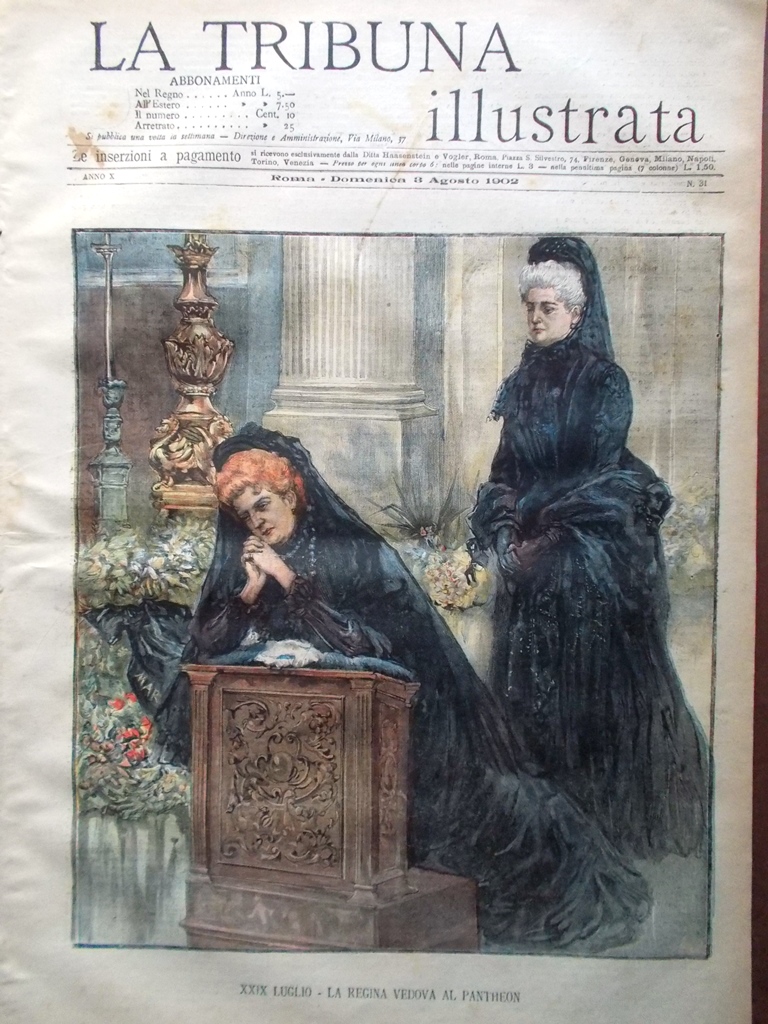 La Tribuna Illustrata 3 Agosto 1902 Terremoto a Mignano Grosseto …