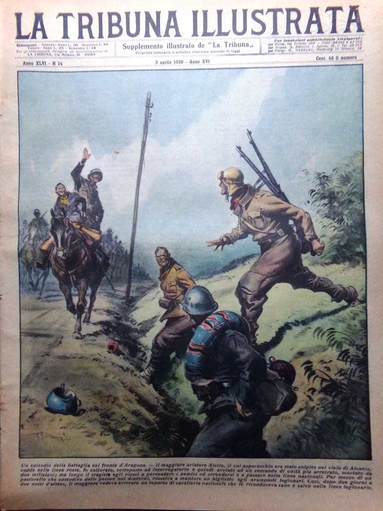 La Tribuna Illustrata 3 Aprile 1938 Aragona Armi Metalli Lituania …
