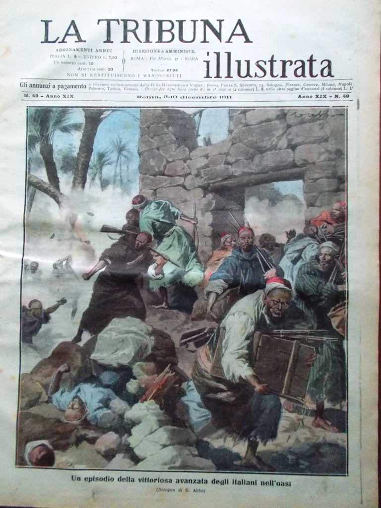 La Tribuna Illustrata 3 Dicembre 1911 Isole Egeo Croce Rossa …