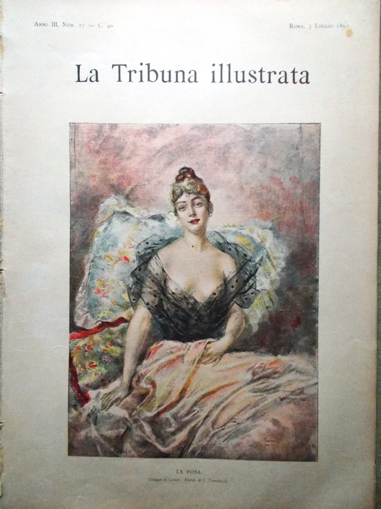 La Tribuna Illustrata 3 luglio 1892 Frana del Sasso Eritrea …