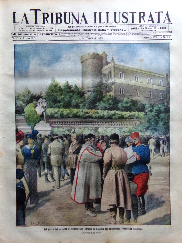 La Tribuna Illustrata 3 Maggio 1914 Arte Roma Novelli Ferento …