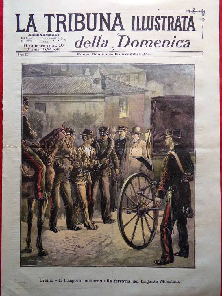 La Tribuna Illustrata 3 Novembre 1901 Sedia Elettrica Czolgosz McKinley …