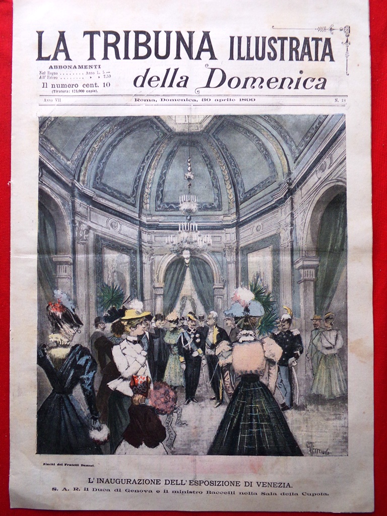 La Tribuna Illustrata 30 Aprile 1899 Sovrani Sardegna Disastro Cagliari …