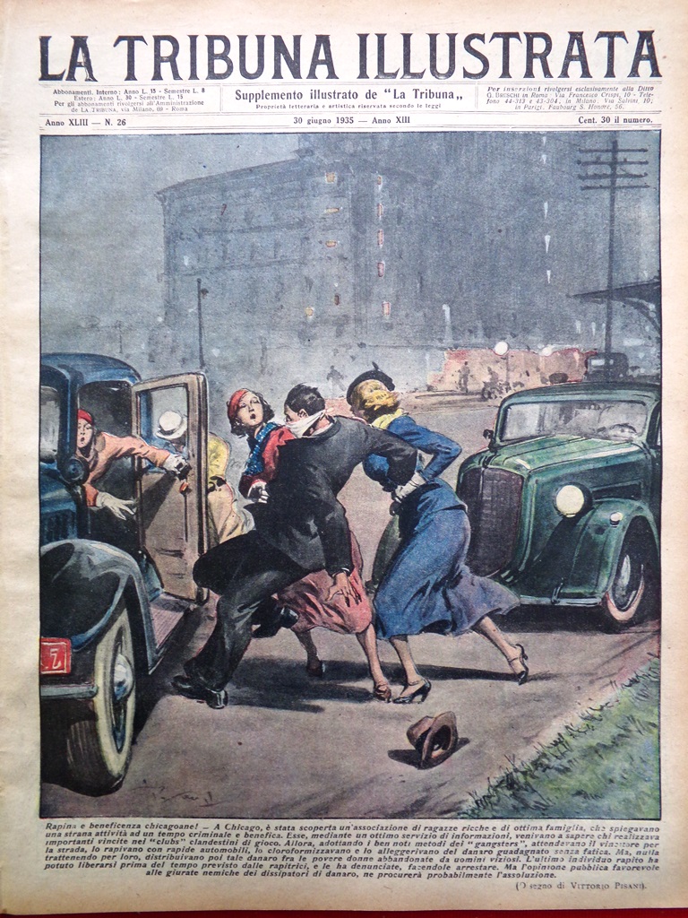 La Tribuna Illustrata 30 Giugno 1935 Insull Dickens Earhart Garbo …