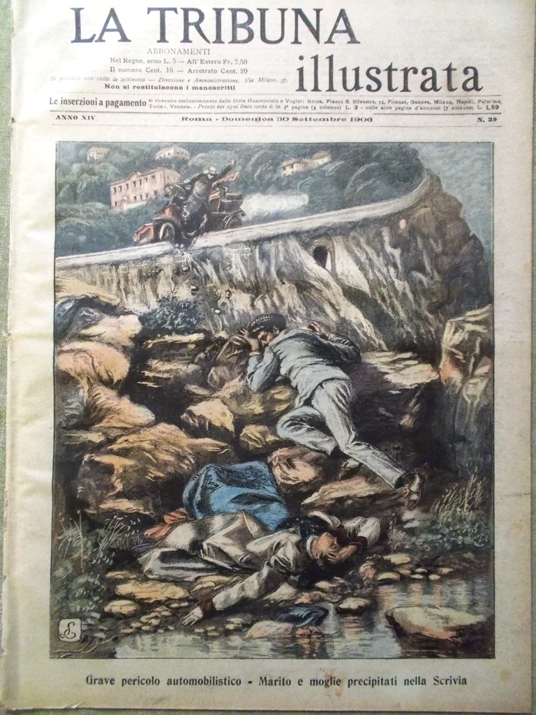 La Tribuna Illustrata 30 Settembre 1906 Caruso Cagliostro Metrologia Expo …