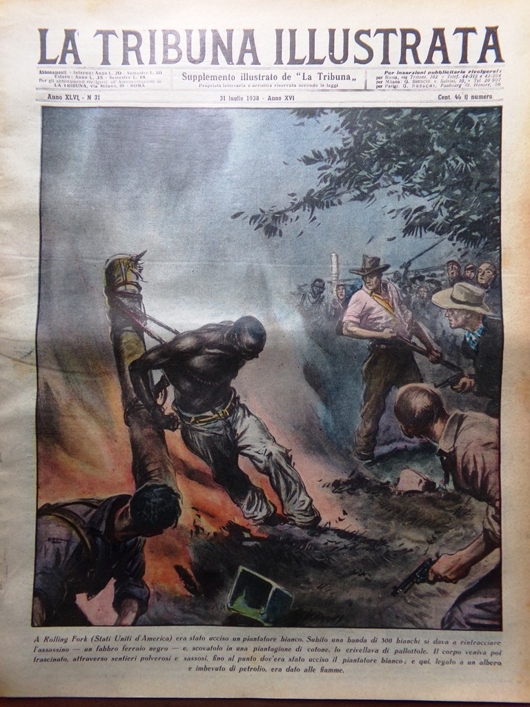 La Tribuna Illustrata 31 Luglio 1938 Hughes Maria Romania Processo …