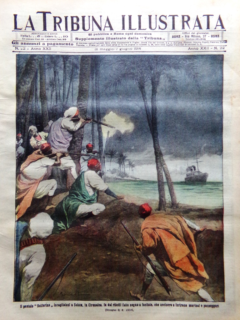 La Tribuna Illustrata 31 Maggio 1914 Francia Villa Medici Fezzan …