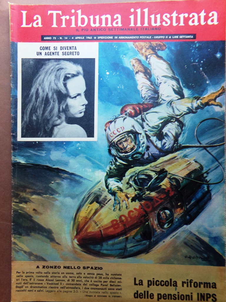 La Tribuna Illustrata 4 Aprile 1965 Uomo Spazio Leonov Morte …