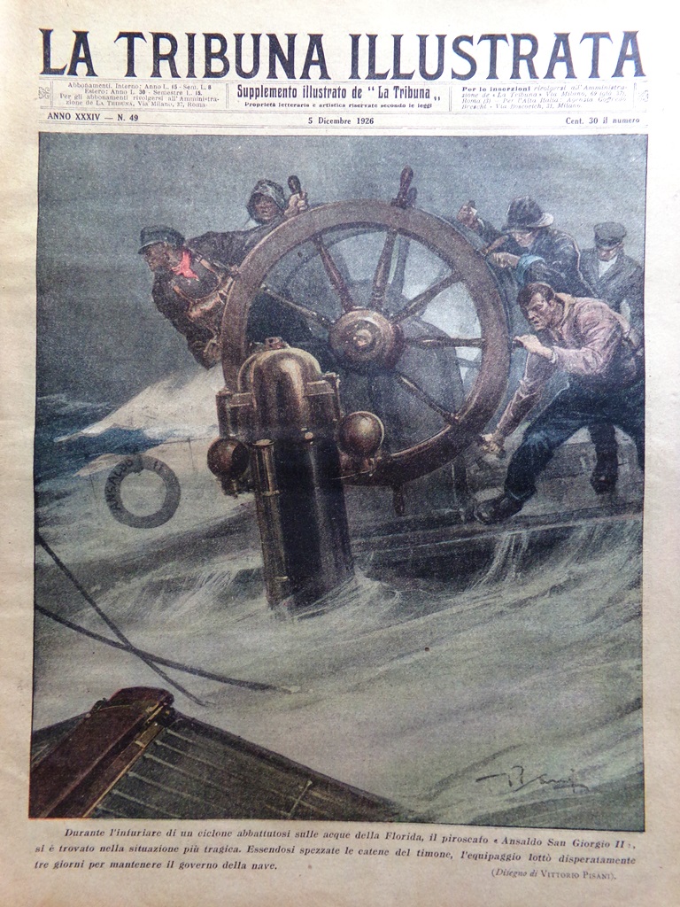 La Tribuna Illustrata 5 Dicembre 1926 Charlot Romolo Febbre Oro …