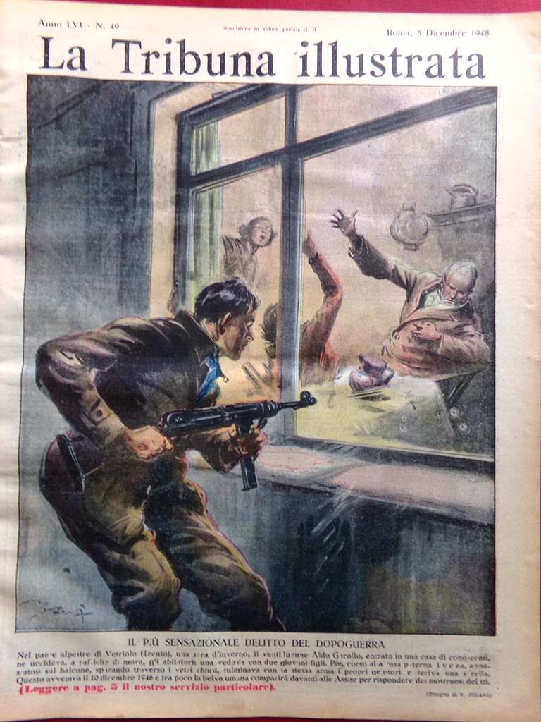 La Tribuna Illustrata 5 Dicembre 1948 Bandito Giuliano Garollo Purosangue …