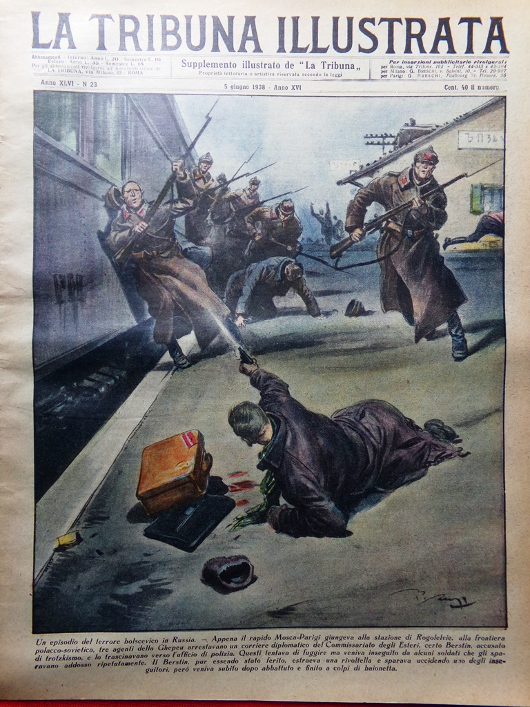 La Tribuna Illustrata 5 Giugno 1938 Duce a Genova Nuvolari …