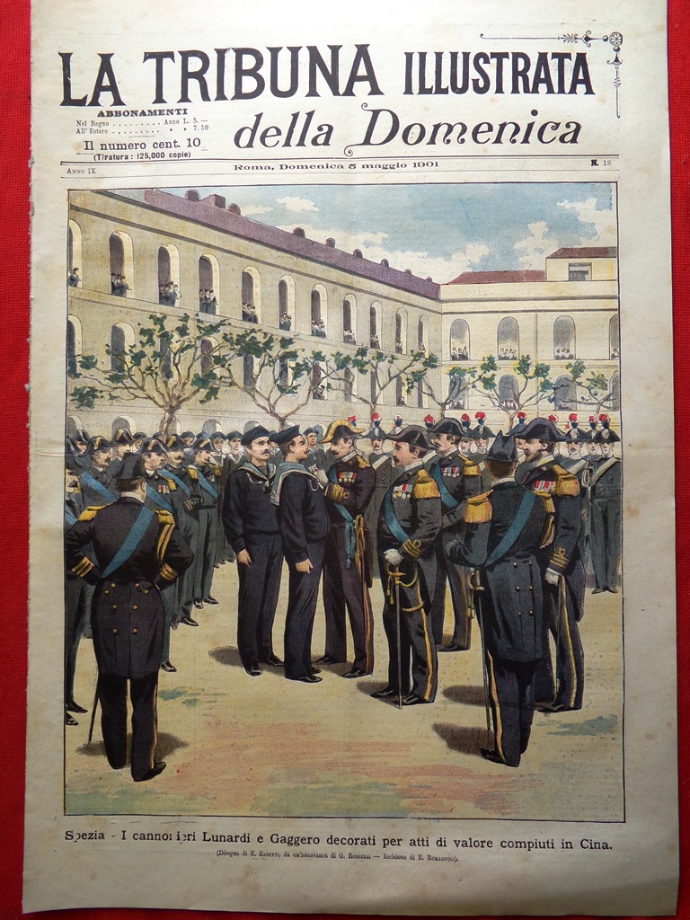 La Tribuna Illustrata 5 Maggio 1901 Lunardi Gaggero Porto di …
