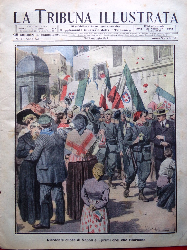 La Tribuna Illustrata 5 Maggio 1912 Naufragio del Titanic Campanile …