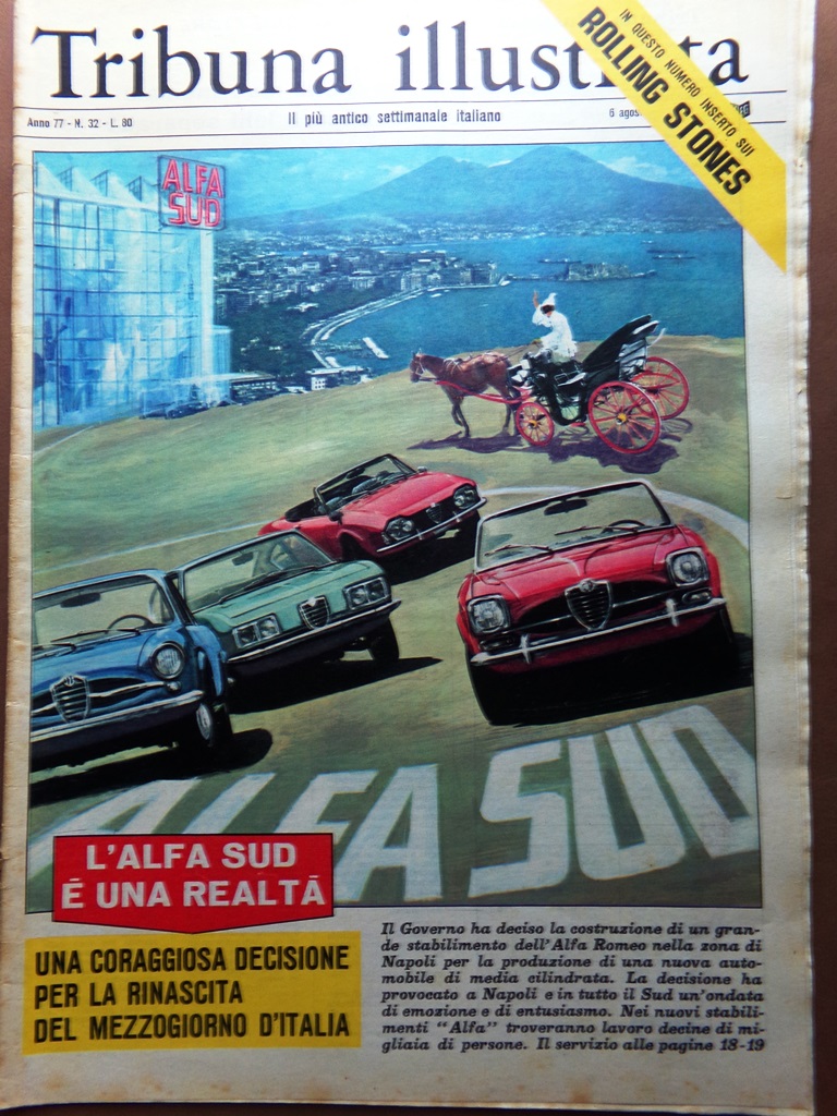 La Tribuna Illustrata 6 Agosto 1967 Alfasud Quintana Ascoli Rivoluzioni …