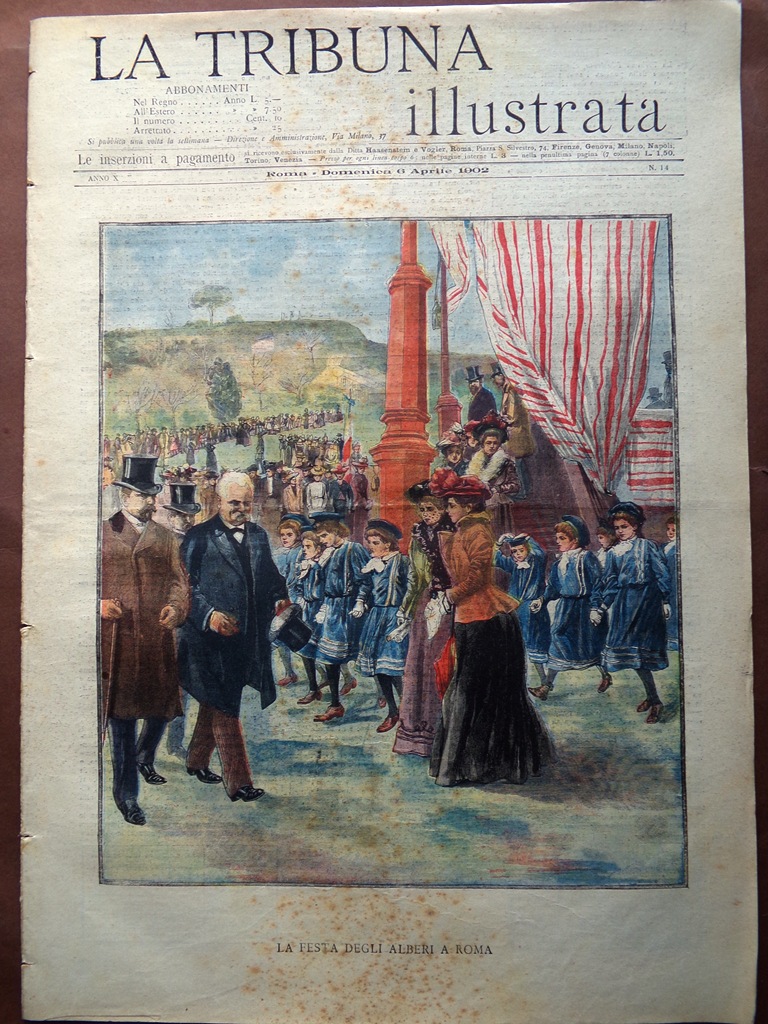 La Tribuna Illustrata 6 Aprile 1902 Terremoto a Scemaka Prinetti …