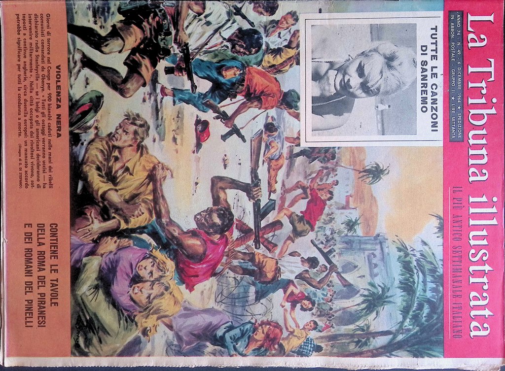 La Tribuna Illustrata 6 Dicembre 1964 Gbenye Sanremo Pinelli Agatha …