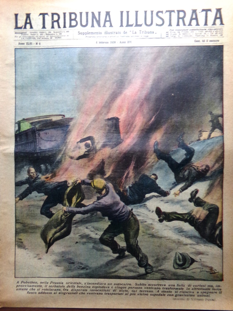 La Tribuna Illustrata 6 Febbraio 1938 Rodeo Draghi Komodo Olanda …
