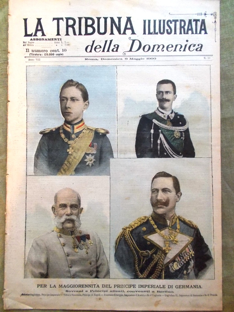 La Tribuna Illustrata 6 Maggio 1900 Pia Marchi Maggi Principe …