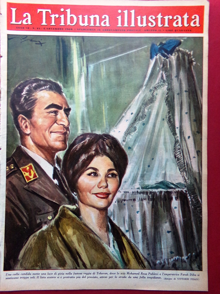 La Tribuna Illustrata 6 Novembre 1960 Diba Pahlevi San Cataldo …