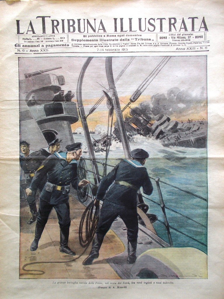 La Tribuna Illustrata 7 Febbraio 1915 WW1 Marsica Avezzano Alchimia …