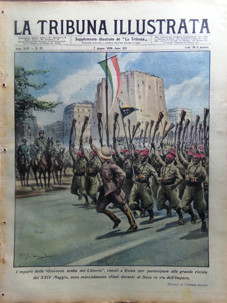 La Tribuna Illustrata 7 Giugno 1936 Impero Francese Papa Pio …