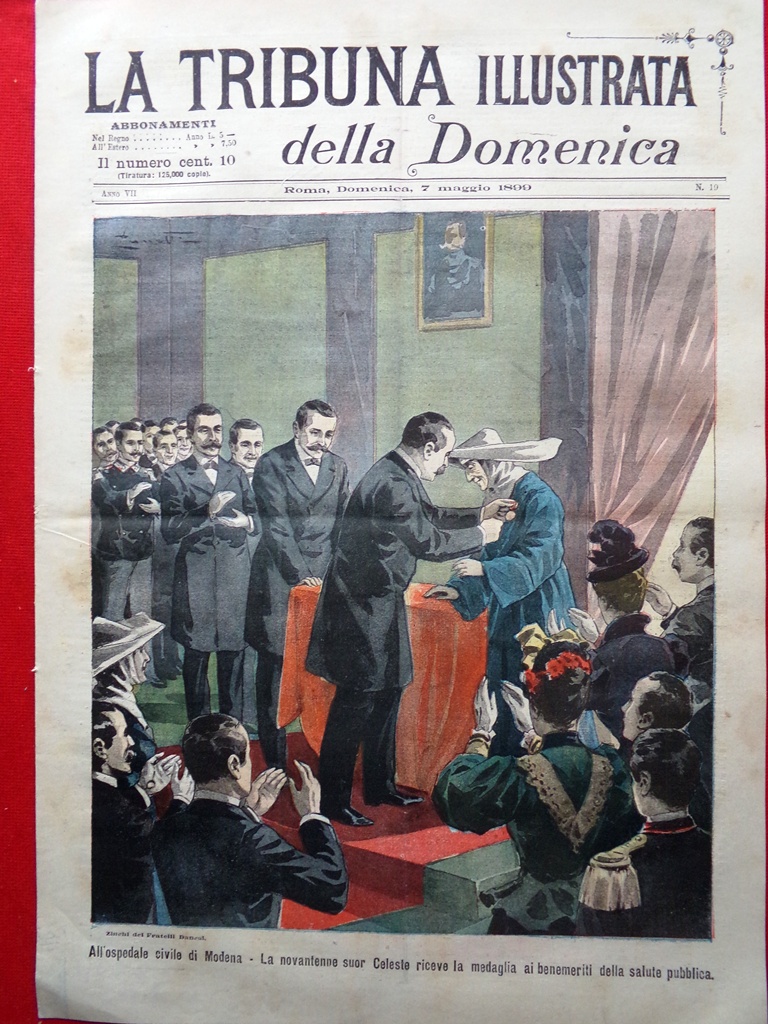 La Tribuna Illustrata 7 Maggio 1899 Sovrani in Sardegna Ospedale …