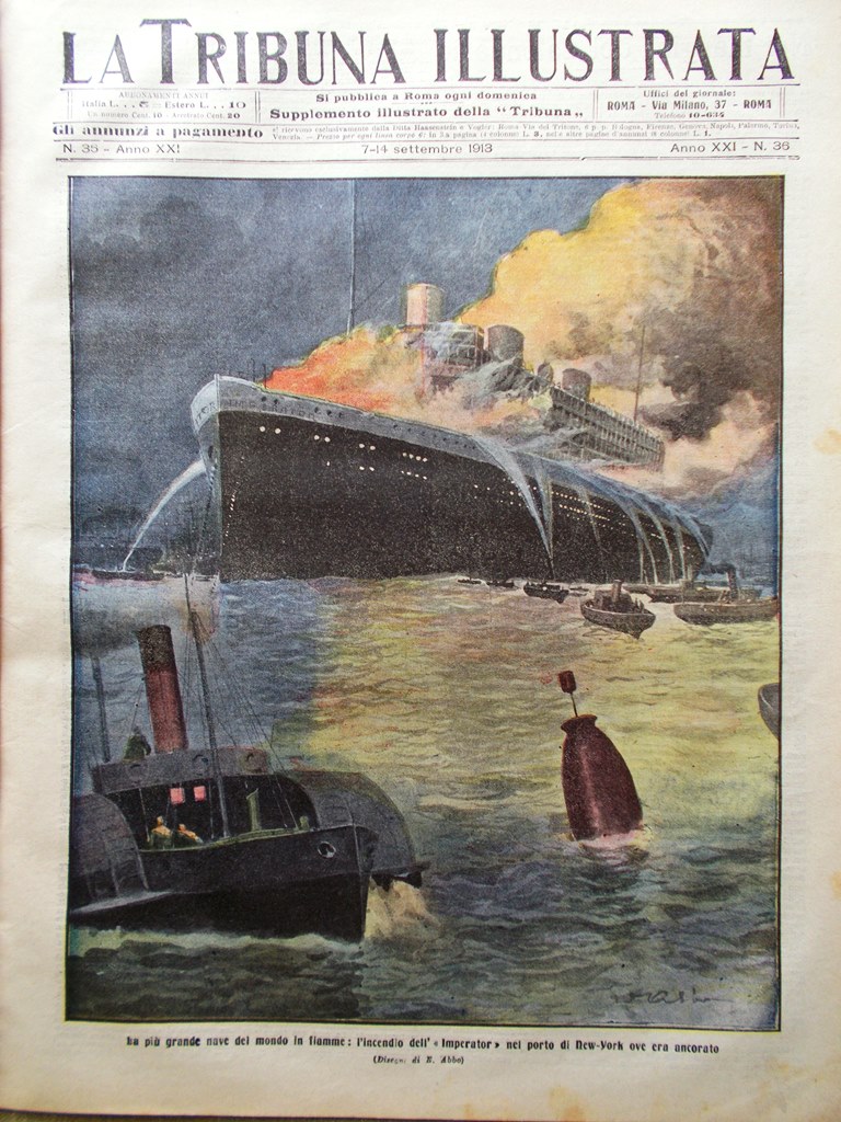 La Tribuna Illustrata 7 Settembre 1913 Boccaccio Certaldo Ollivier Imperator …