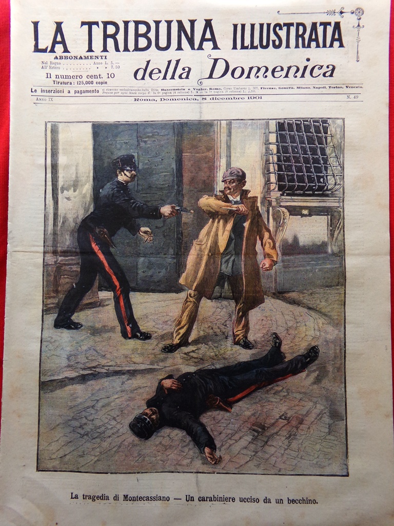 La Tribuna Illustrata 8 Dicembre 1901 D'Annunzio Francesca Processo Verona …