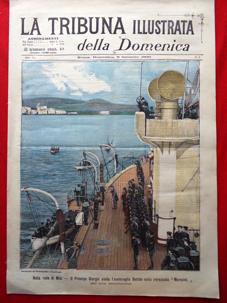 La Tribuna Illustrata 8 Gennaio 1899 Ras Makonnen Rada Milo …
