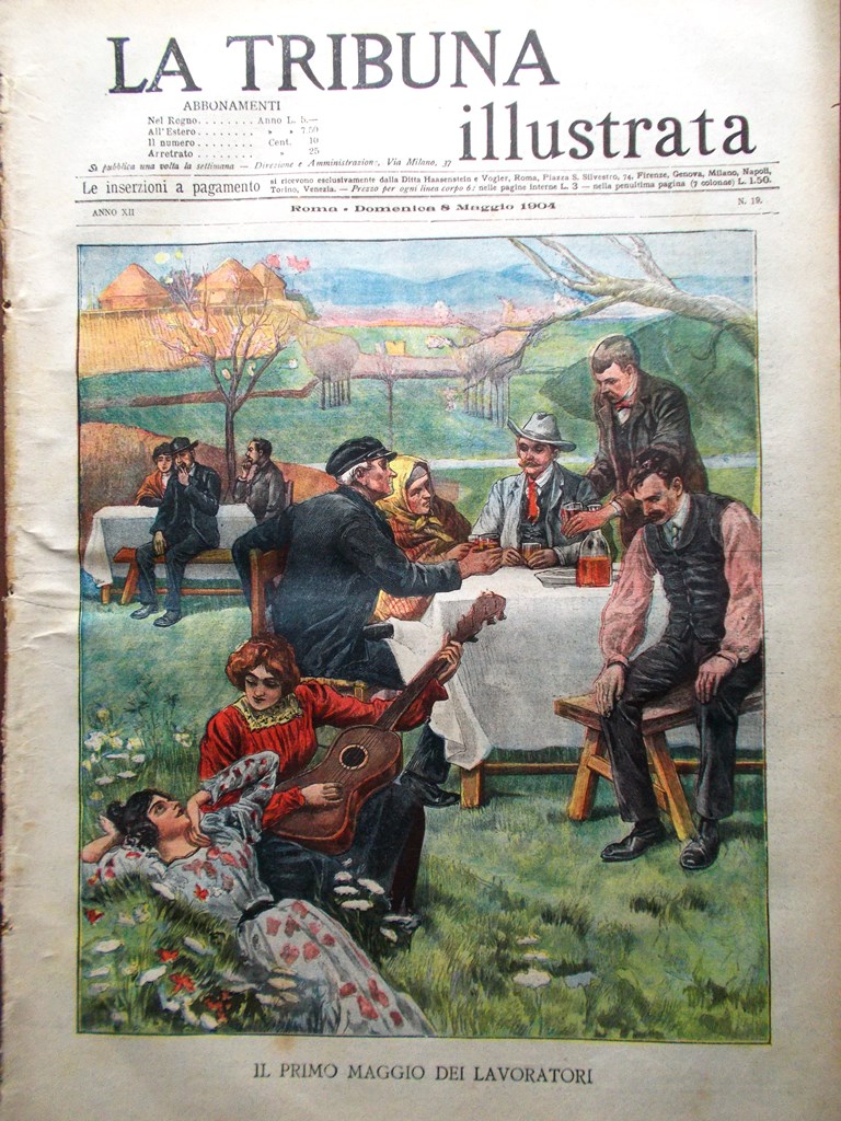 La Tribuna Illustrata 8 Maggio 1904 Loubet Malta Bruno Hugo …