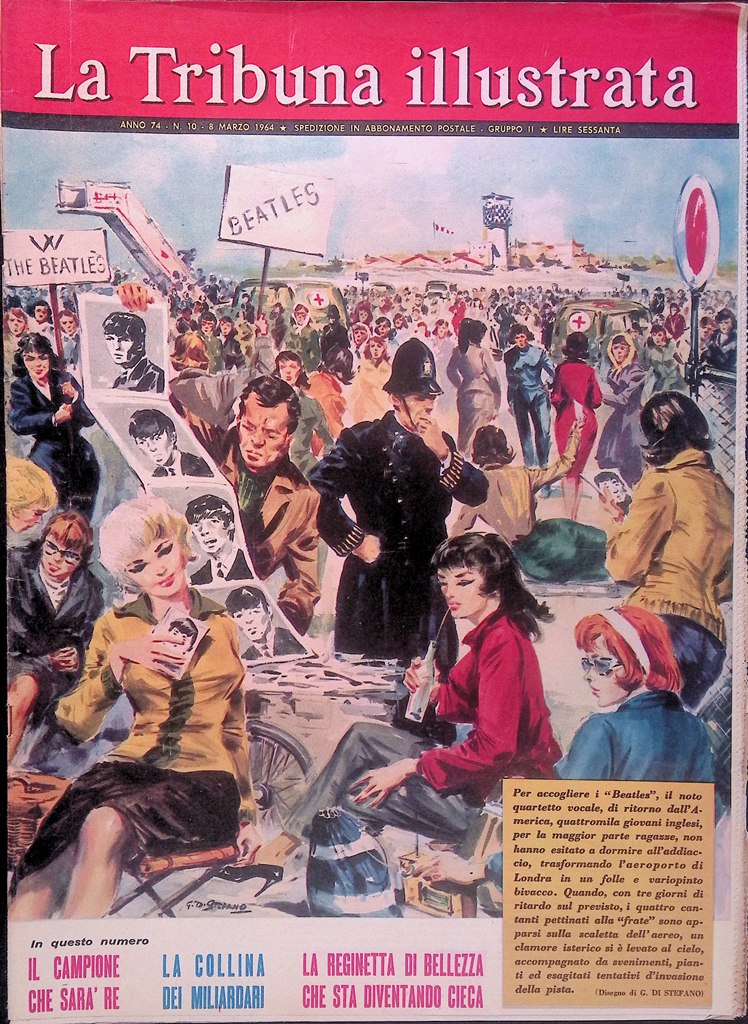La Tribuna Illustrata 8 Marzo 1964 Beatles Spinoy Giolitti Connolly …