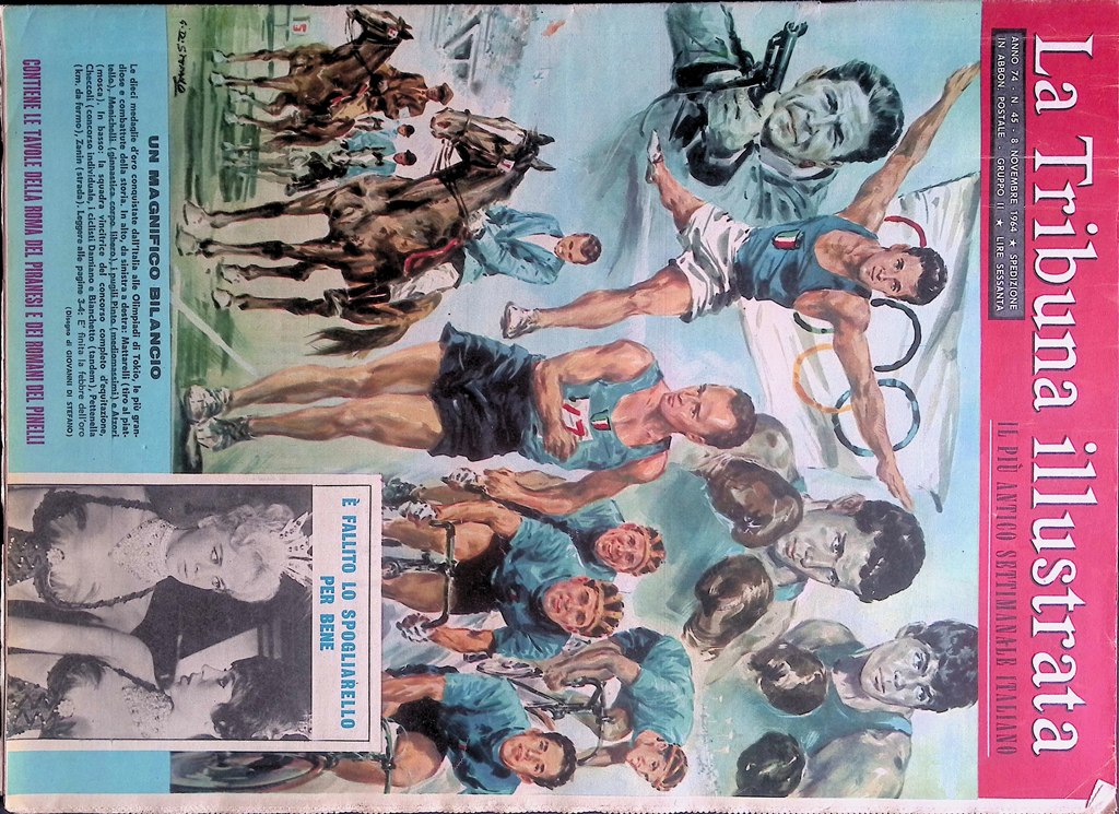 La Tribuna Illustrata 8 Novembre 1964 Olimpiadi Pinelli Sartre Napoleone …