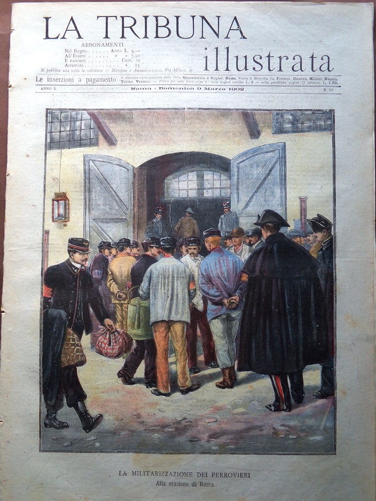 La Tribuna Illustrata 9 Marzo 1902 Centenario Hugo Girolamo Giusso …