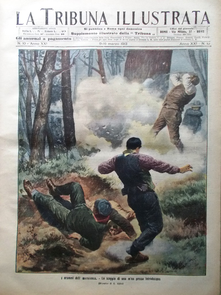 La Tribuna Illustrata 9 Marzo 1913 Madero Monaci Devonshire Ovindoli …