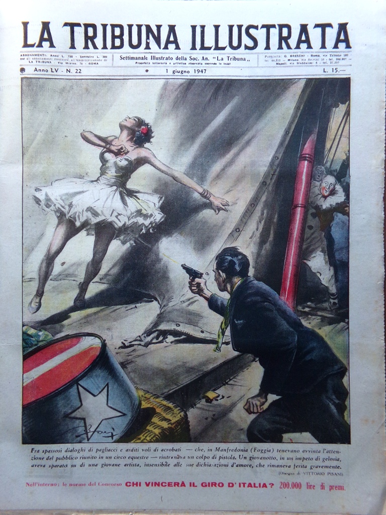 La Tribuna Italia Illustrata 1 Giugno 1947 Parlamento Siciliano Charlot …