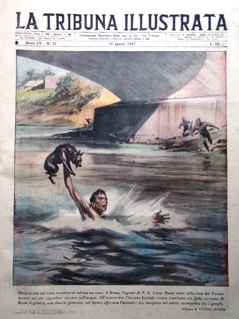 La Tribuna Italia Illustrata 10 Agosto 1947 Guerra Indonesia Coppi …