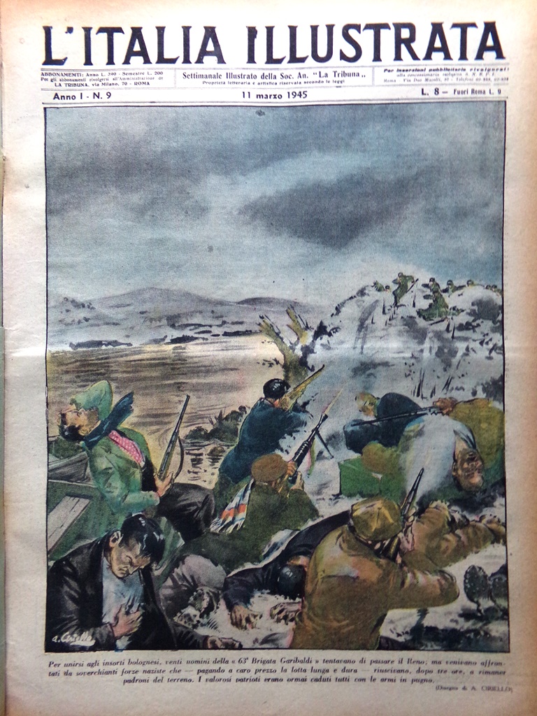 La Tribuna Italia Illustrata 11 Marzo 1945 WW2 Esercito Sovietico …