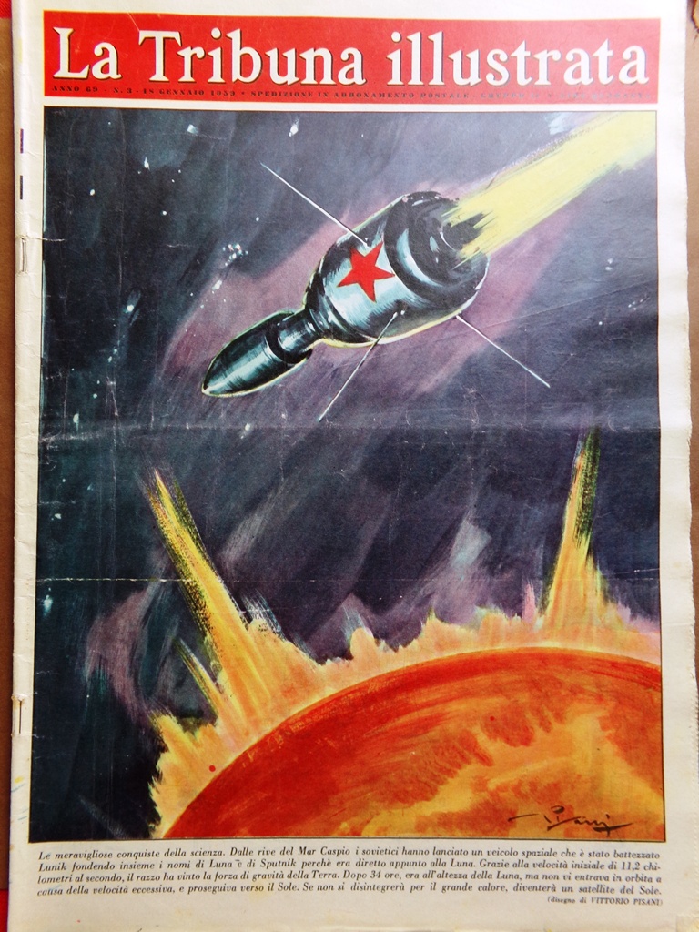 La Tribuna Italia Illustrata 18 Gennaio 1959 Lunik Castro Olmedo …