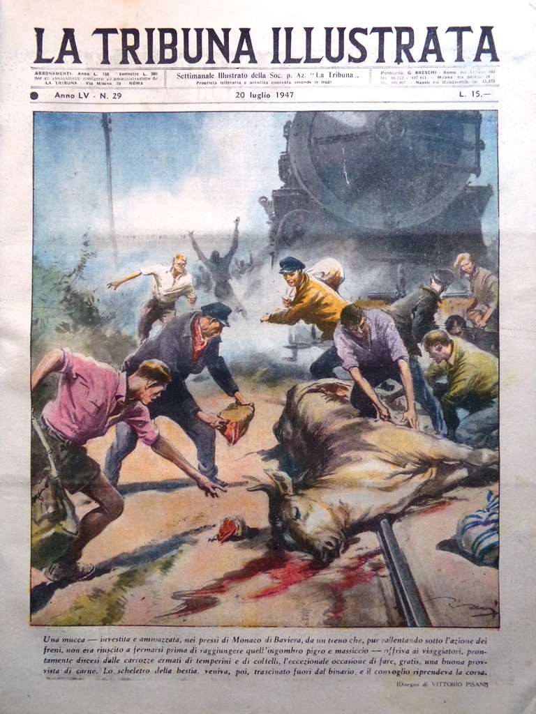 La Tribuna Italia Illustrata 20 Luglio 1947 Portieri Brevetti Gioielli …