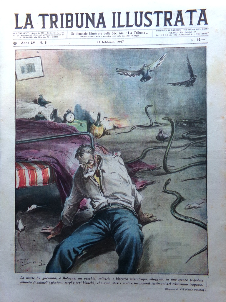 La Tribuna Italia Illustrata 23 Febbraio 1947 Igloo Radio Vaticano …