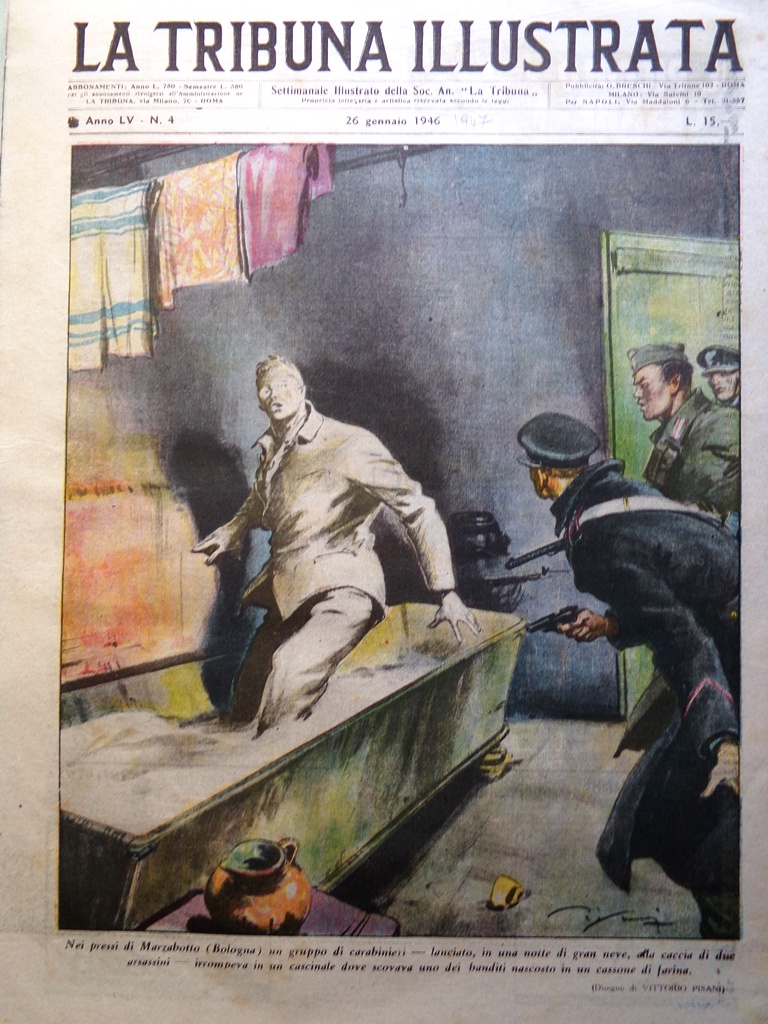 La Tribuna Italia Illustrata 26 Gennaio 1947 Fausto Coppi Tricolore …