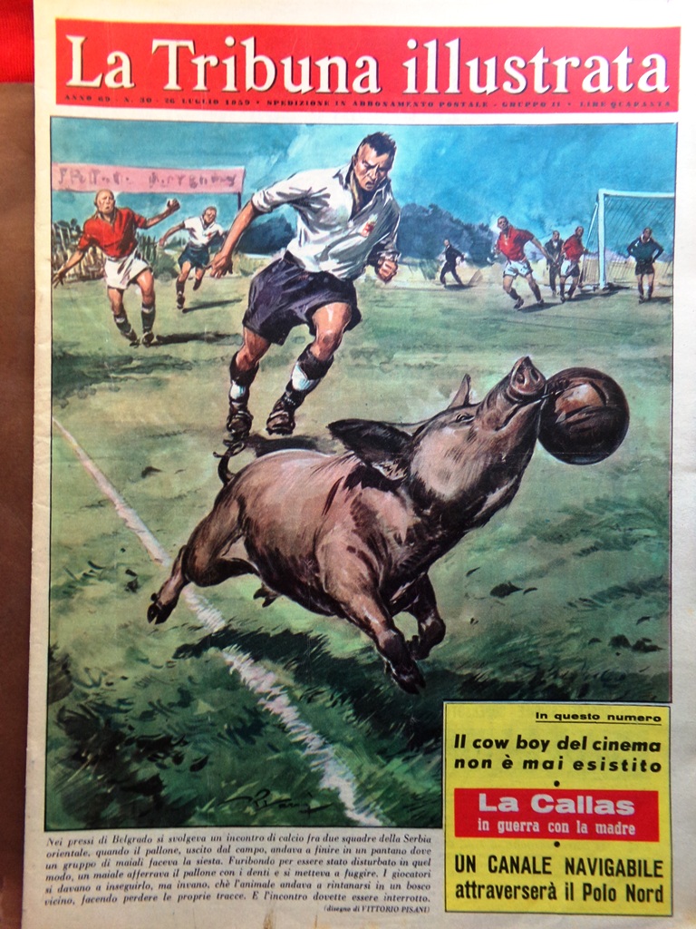 La Tribuna Italia Illustrata 26 Luglio 1959 Joe Sentieri Callas …