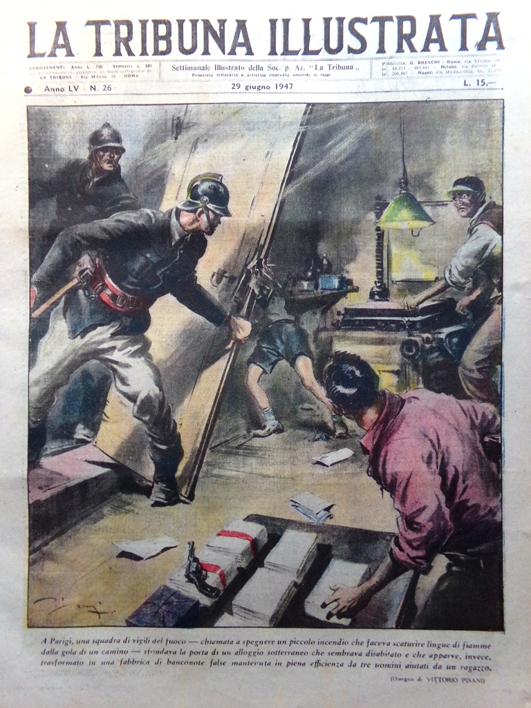 La Tribuna Italia Illustrata 29 Giugno 1947 Microonde Monte Palomar …